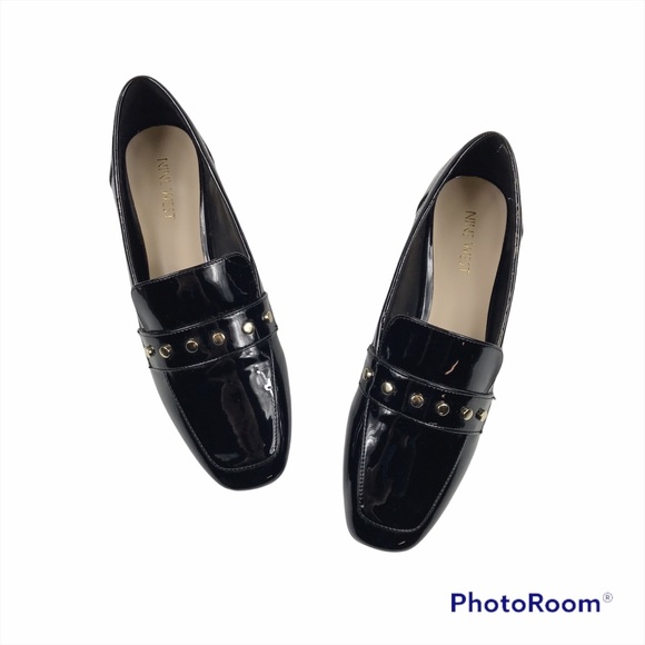 Nine West Black Studded Loafer - Picture 9 of 12